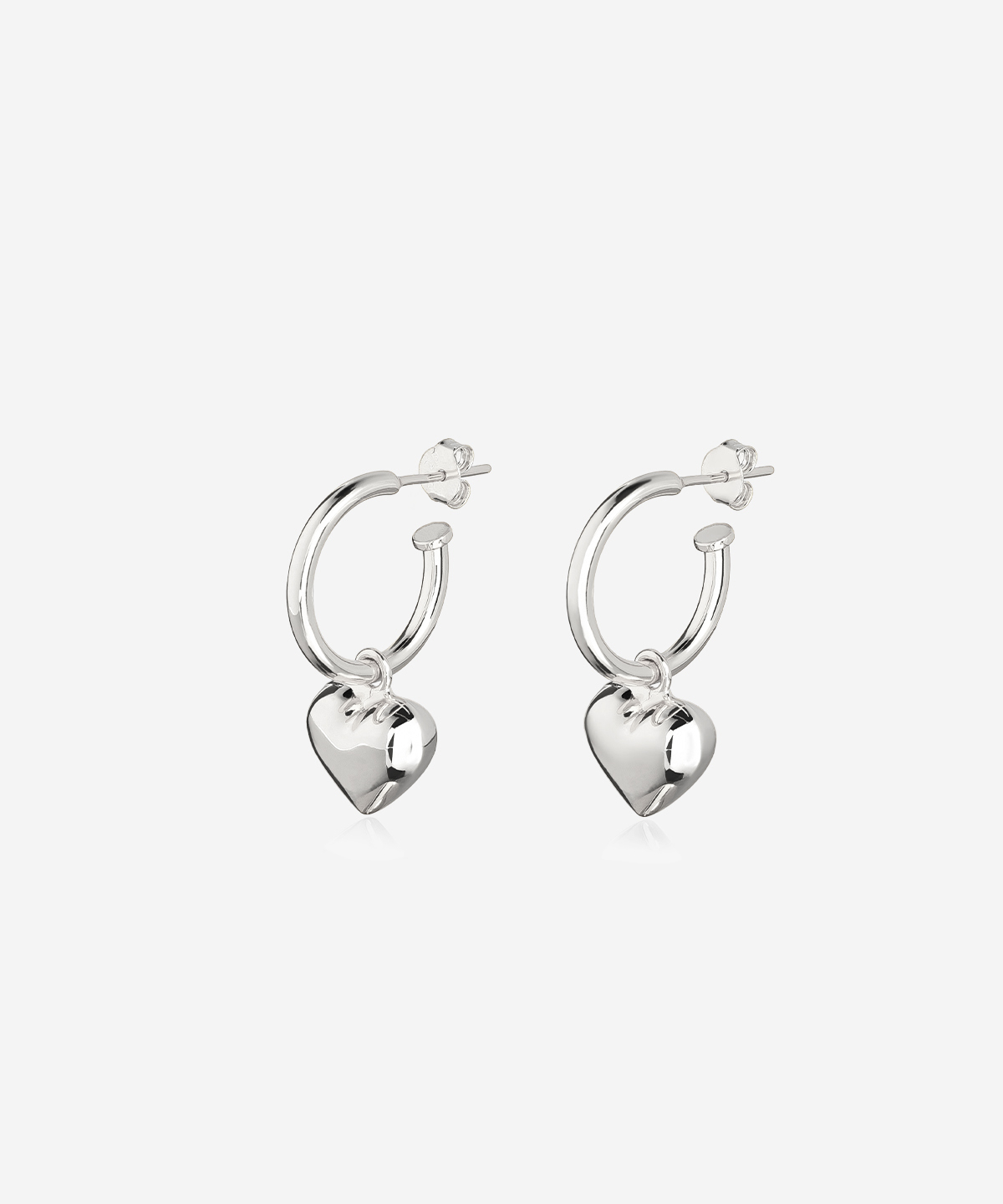 Amore silver earrings