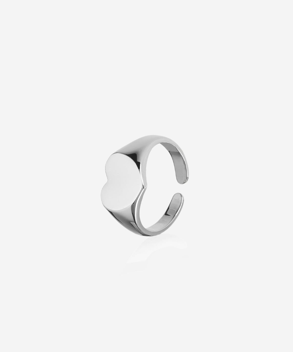Amore signet silver ring