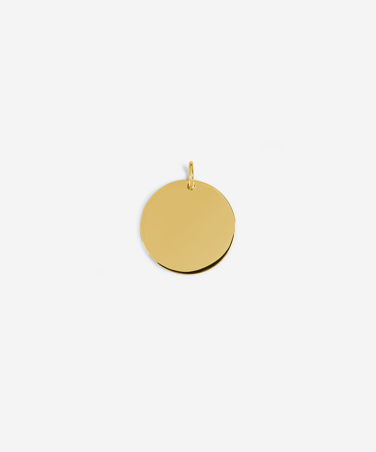 Round golden pendant 