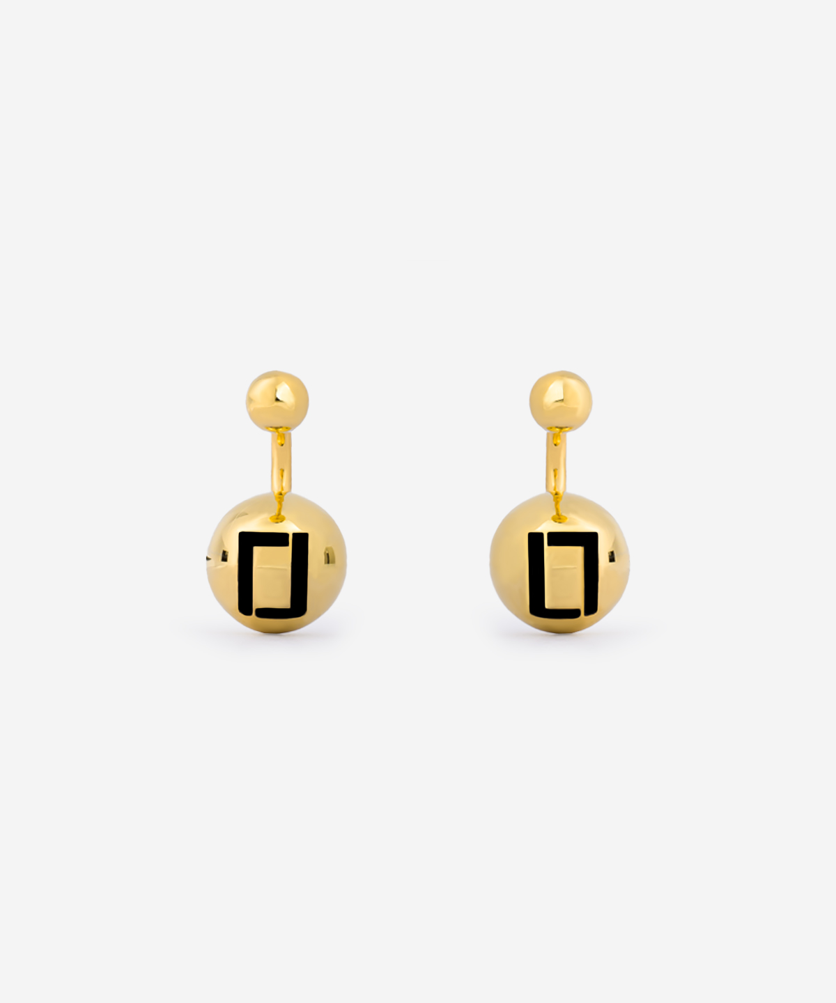 Eiríni signature Gold-plated earrings